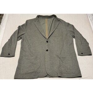 Faherty Inlet Knit Blazer Unstructured Gray Mens 2XL MSRP $198 Cardigan Rare